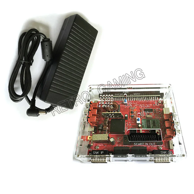 CBOX with adapter JAMMA CBOX box Joypad конвертировать доска JAMMA в DB 15pin конвертер SCART выход для любого JAMMA аркадная игра PCB SNK материнская плата - Цвет: CBOX with adapter