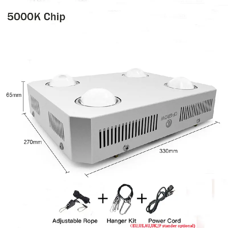 CTZ-5000K CF светодиодный светильник для выращивания полный спектр 600 Вт полный спектр COB светильник светодиодный светильник для выращивания растений в помещении и на открытом воздухе гидропоники для теплицы - Испускаемый цвет: CTZ-5000K