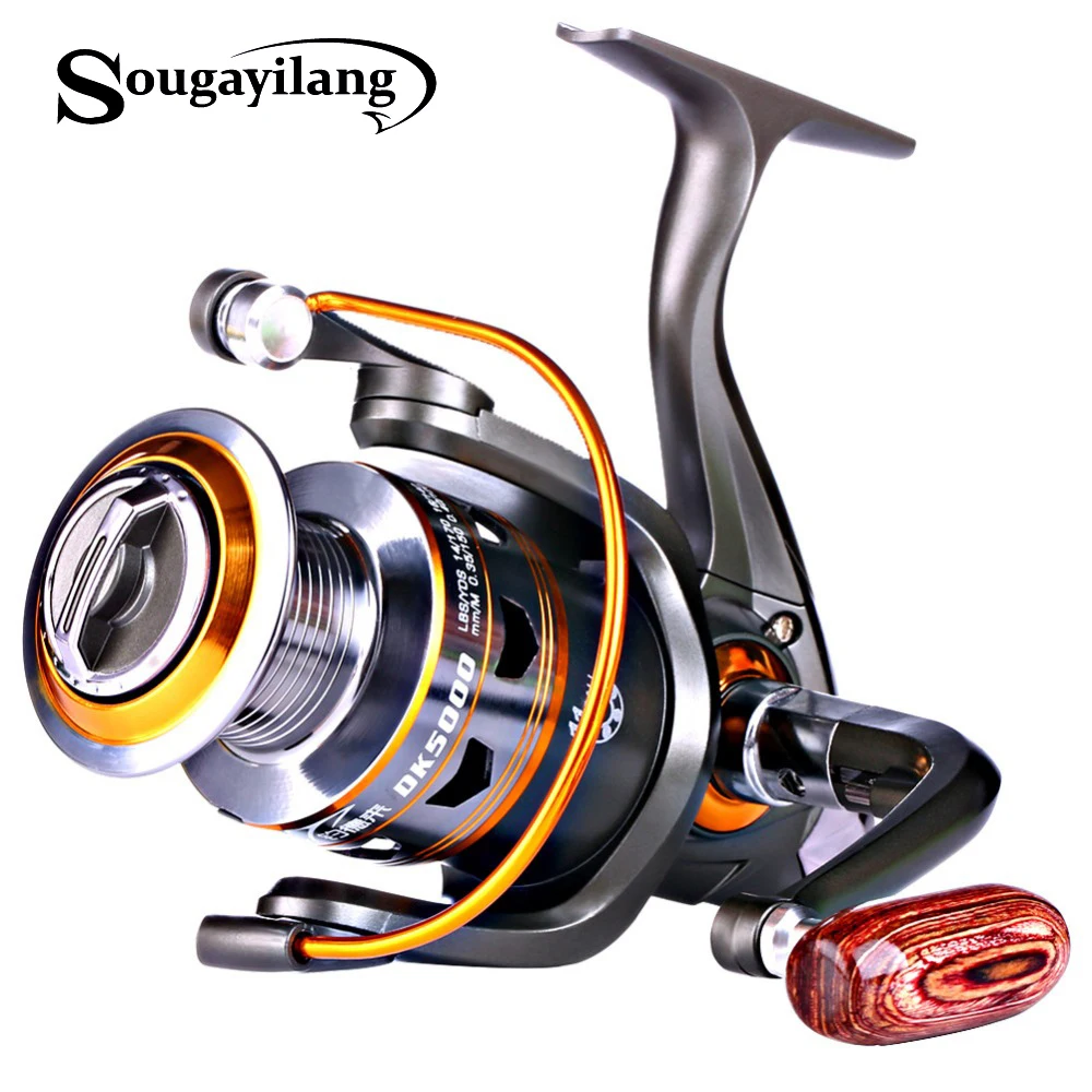 

Sougayilang 11BB Metal Spool Left Right Collapsible Handle Feeder Fishing Line Reels Wheel Spinning Fishing Reel De Pesca