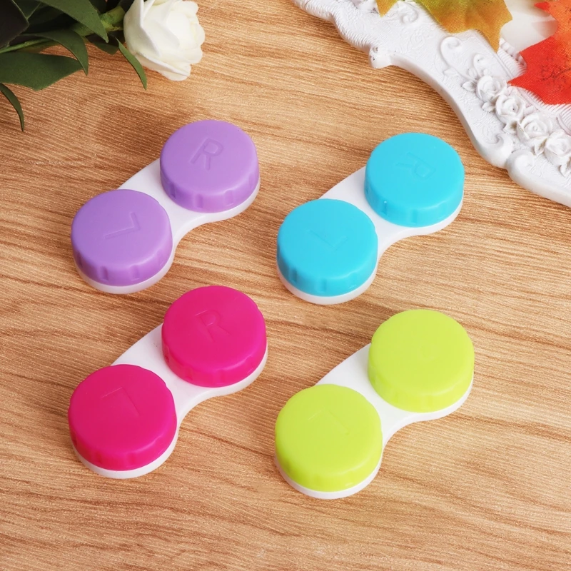 

NoEnName_Null Eyewear 4pcs Contact Lenses Box Lens Case Care Travel Kit Holder Container Wholesale