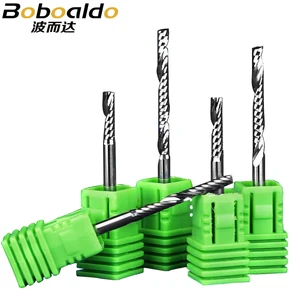 1 шт. 3,175 мм SHK B серия резьбовые фрезы одна канавка спиральные концевые фрезы Фреза CNC фреза для резки 1 MDF Acylis пластик