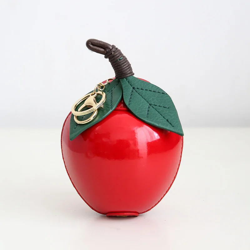 New Personality Green Apple Coin Purse Red Shape Key Chain Pendant Women Bag Purses | Багаж и сумки