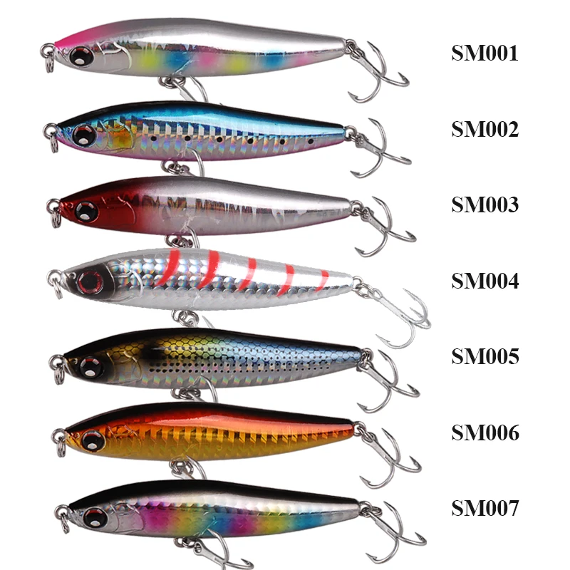 Smart Sinking Pencil Bait 8cm 19g Isca Artificial Professional Quality Hard Fishing Lure 3D Eyes Swimbait with France VMC Hook | Спорт и