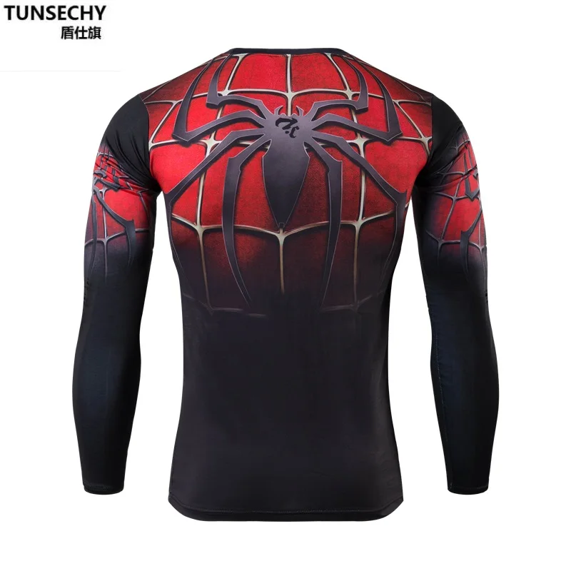 2016 Сжатия рубашка мужчин marvel мстители супергероя футболка фитнес мужчины с