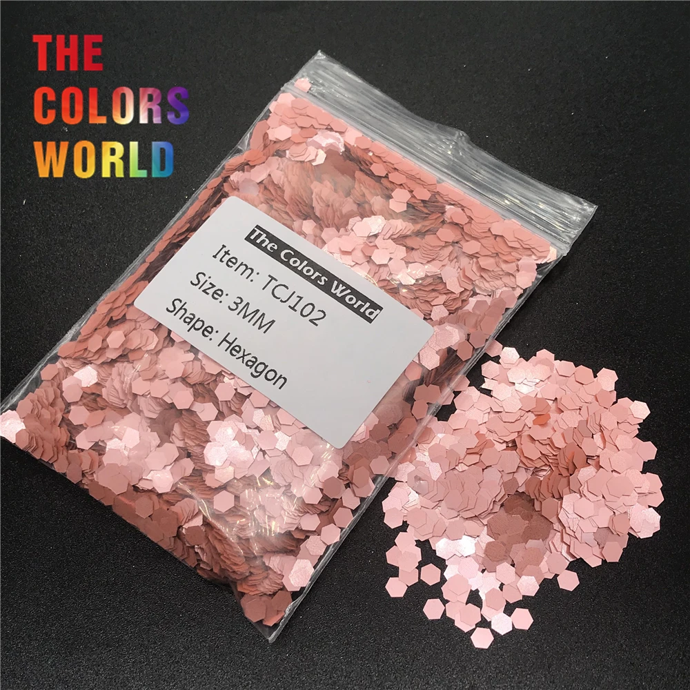 

TCJ102 матовое стекло с перламутровым эффектом светло-розового цвета в форме Шестиугольника для ногтей блестящие украшения для дизайна ногте...