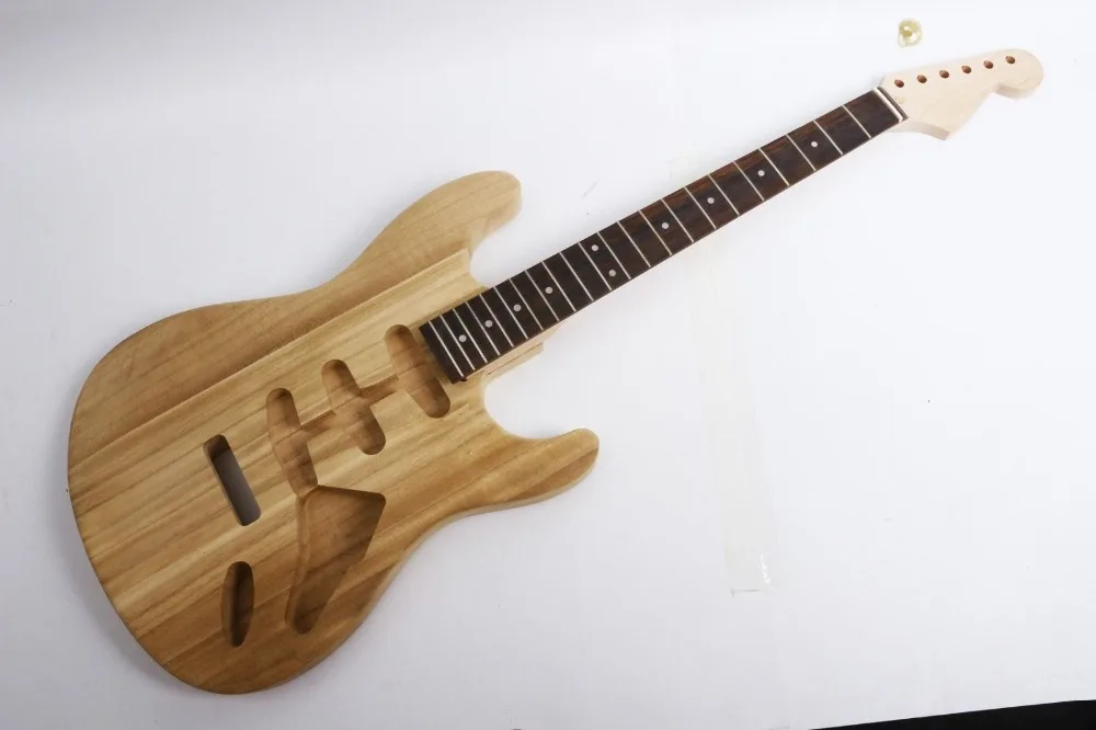 

electric guitar Kit Accessories Guitar Neck Body 22 Fret ASH Wood for Strat