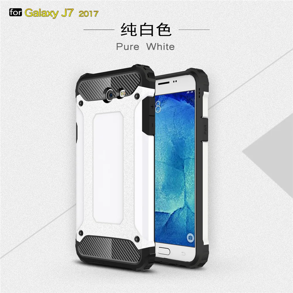 Fitted Case For Samsung Galaxy J7 2017 USA Version Luxury 2 in 1 hard PC Soft TPU back cover Phone Cases |