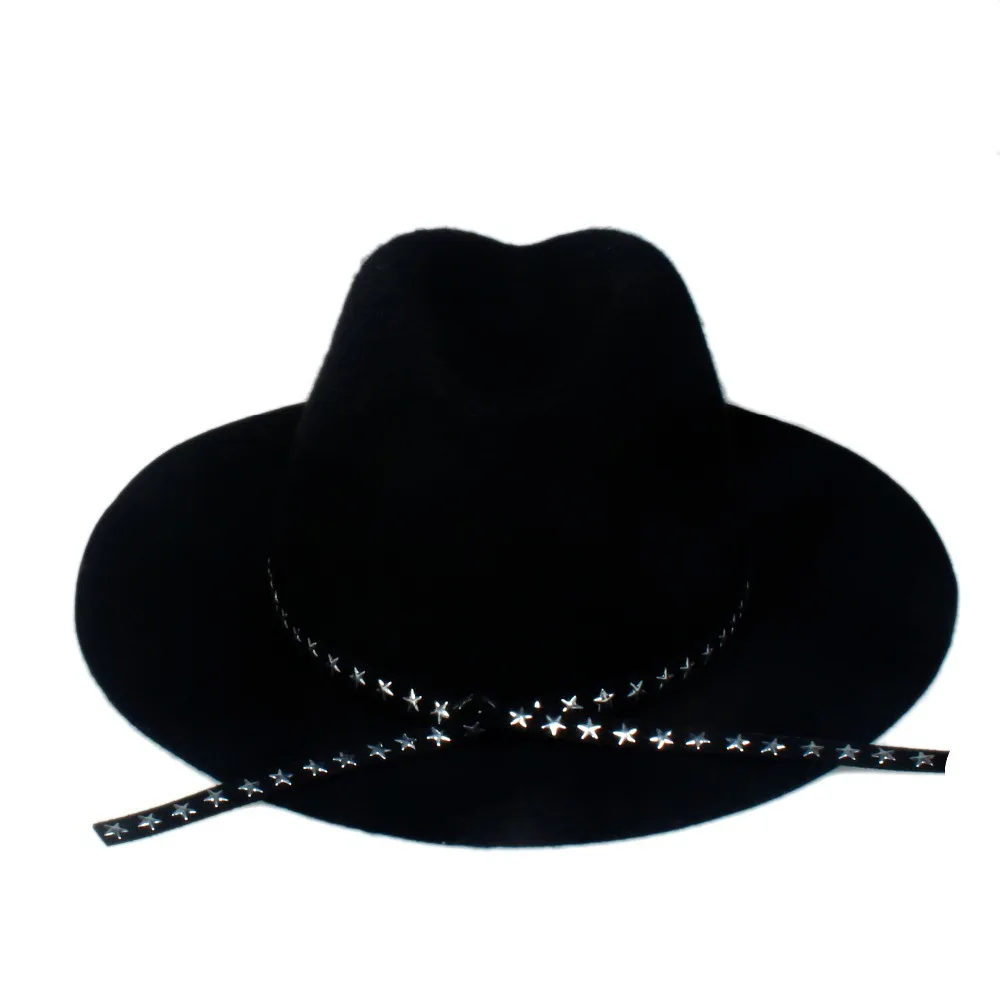 6 шт./лот Новая модная женская и мужская фетровая шляпа из 100% шерсти Панама