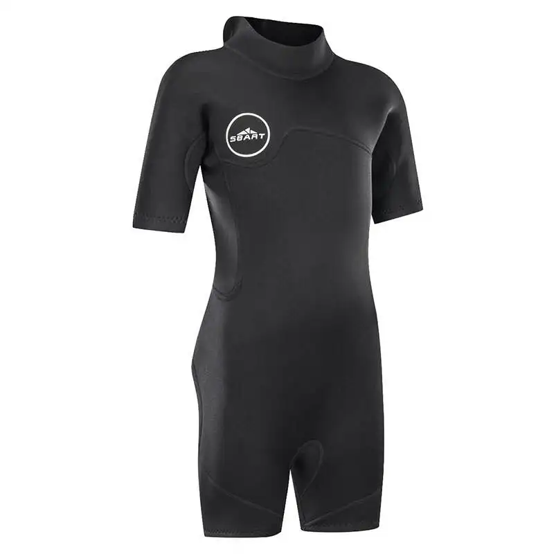 SBART Kids 2mm SCR Neoprene Swimsuit Baby Wetsuits Snorkeling Surfing Children's Swimwear Short sleeve Elastic Diving Suits