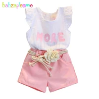 summer baby girls clothes cotton sleeveless girl costume kids outfit infant tracksuit toddler topsshorts child dress 2 7y a161