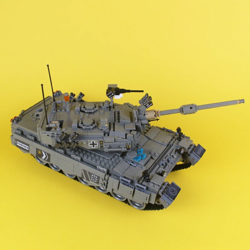 DIY Кирпичи Для детей серии танков Leopard 2 Основной боевой танк развивающие блоки