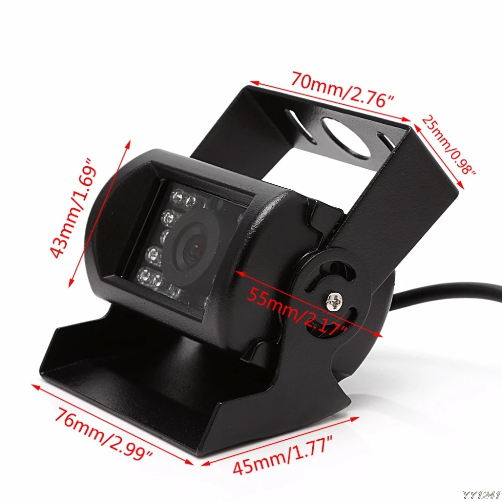 

18 IR LED Car Rearview Camera Night Vision Wide Angle Waterproof Truck Bus Camera For Car Rear View Displayer Night vision 2019-