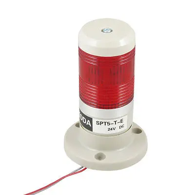 DC 24V красная светодиодная лампа промышленный сигнал башня световой индикатор w