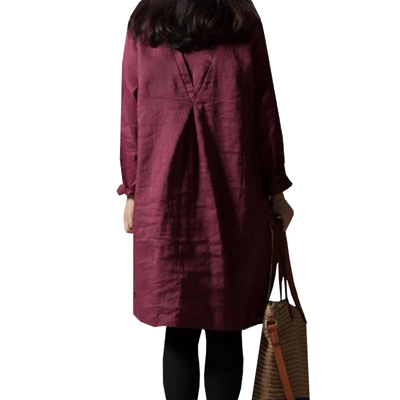 Женское хлопковое платье с вышивкой винтажное льняное большого размера в