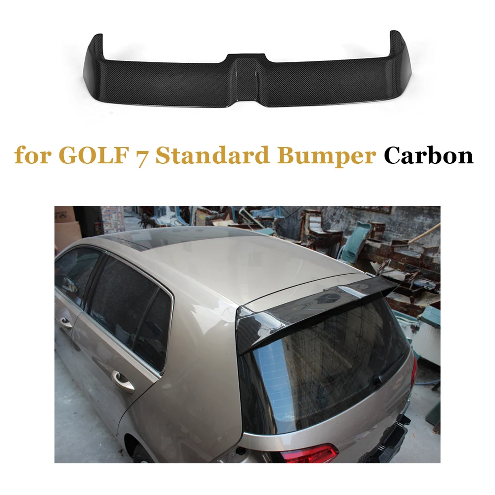 for Standard Carbon MK7 углеродное волокно/FRP задний спойлер на крыло, крышу для Volkswagen VW Golf 7 VII MK7 GTI R- оконные задние крылья - Цвет: for Standard Carbon