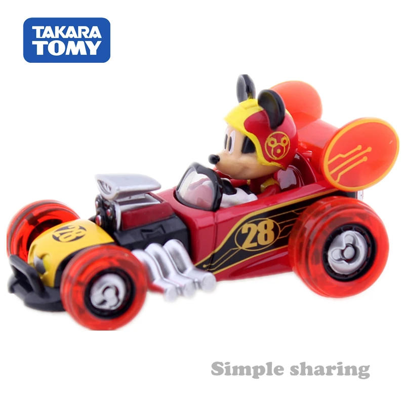 Takara Tomy Tomica Disney Микки Маус и Road Racers MRR 09 горячий стержень мотор автомобиль литая