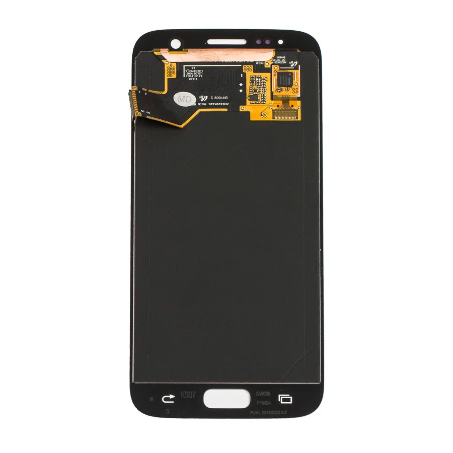 Супер AMOLED для SAMSUNG Galaxy S7 ЖК-дисплей с сенсорным экраном дигитайзер сборка G930 G930F с рамкой