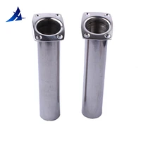 2 pieces 316 stainless steel flush mount fishing rod holder 90 degree rod pod for marine boat