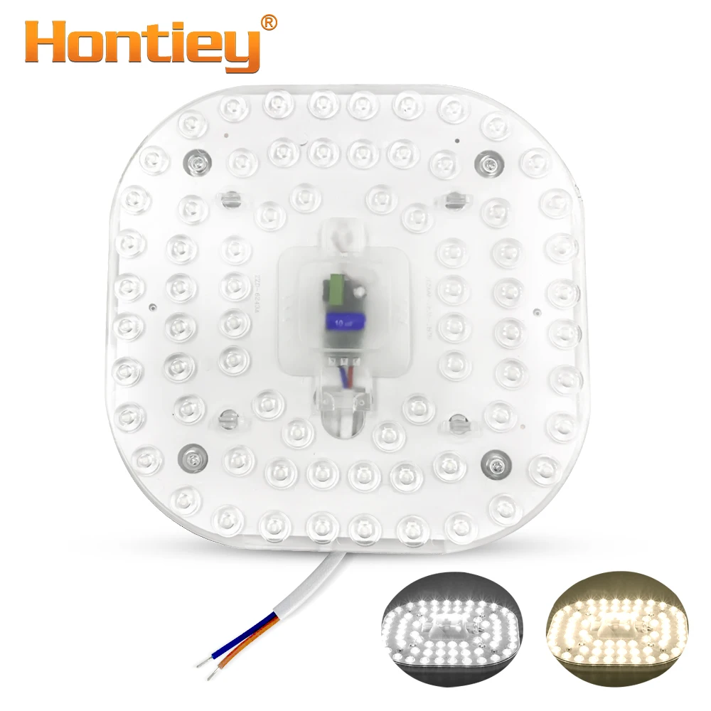 Светодиодный модуль Hontiey 220 В 12 Вт 18 24 SMD2835 Светодиодная панель для