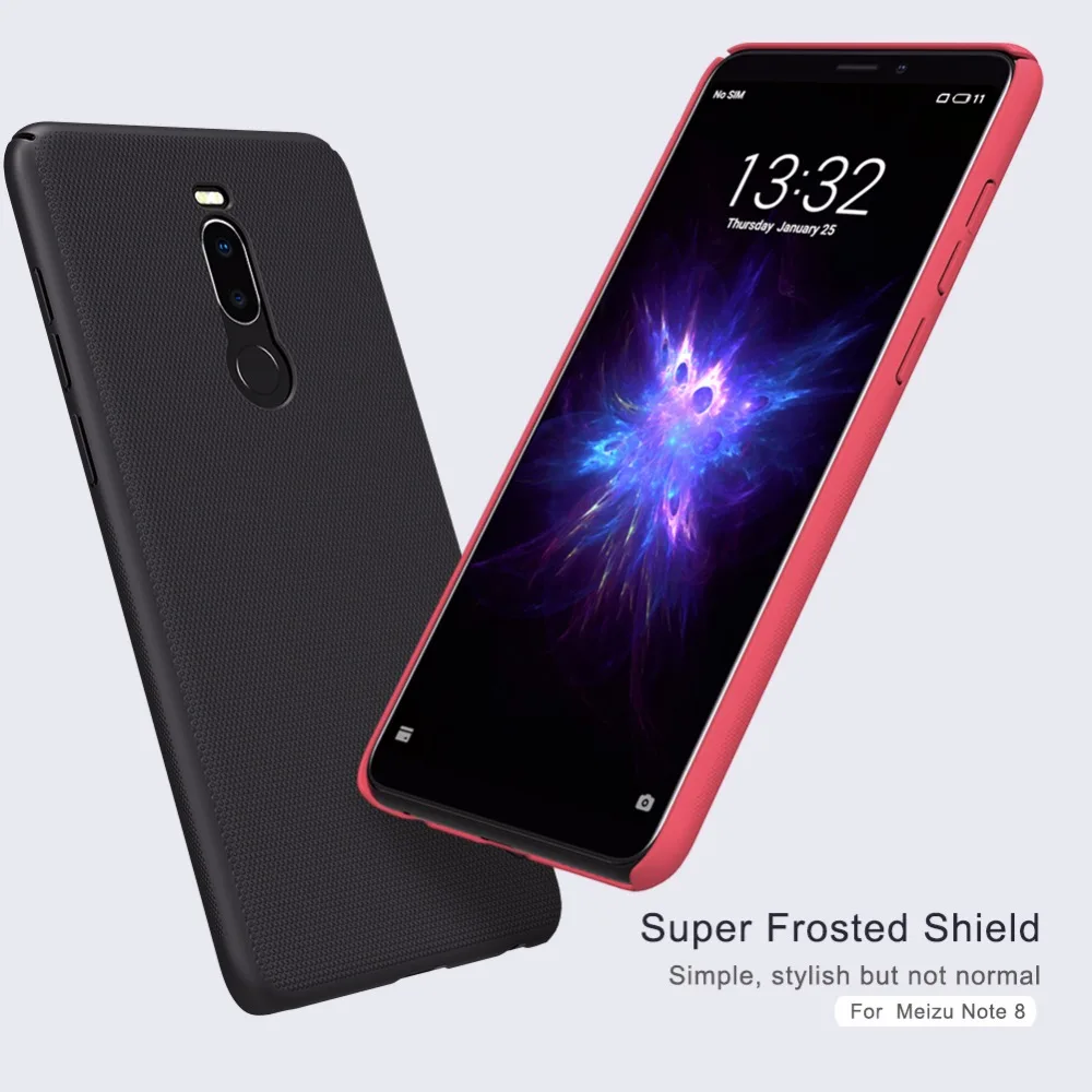 MEIZU Note 8 чехол NILLKIN Супер Матовый экран матовая жесткая задняя крышка из ПК чехол Подарок держатель для телефона