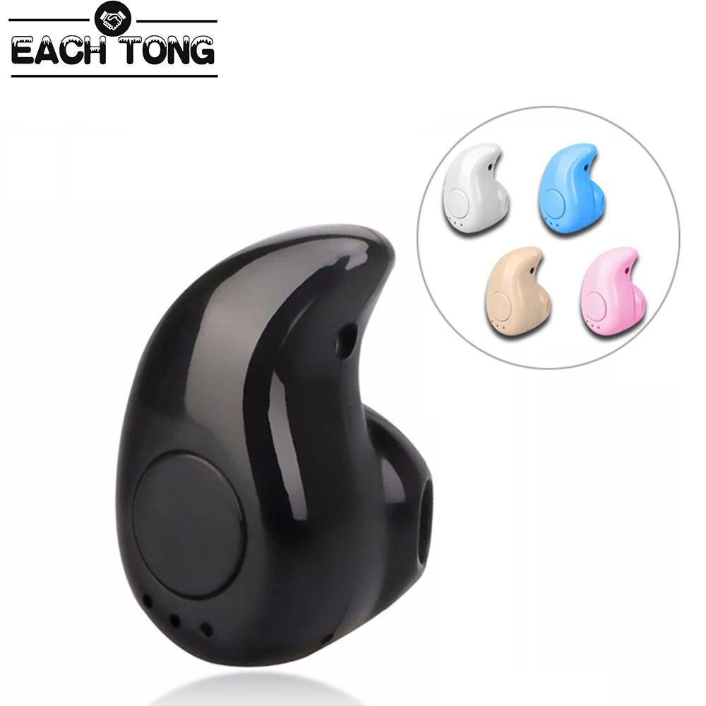 Мини беспроводные Bluetooth наушники в ухо Спорт с микрофоном гарнитура для всех