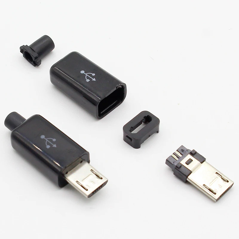10 шт. 5 штырьков Micro USB штекер коннектор зарядное устройство 5P разъем для зарядки 4