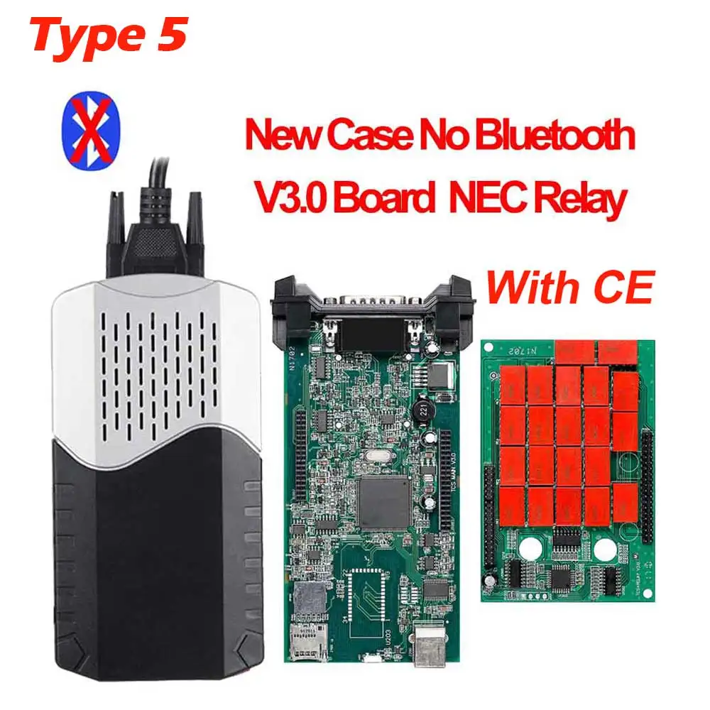 New case no BT CDP TCS CDP Pro Plus Bluetooth,00 с ключом для автомобилей/грузовик obd2 диагностический инструмент же как multidiag Pro mvd считыватель кода - Цвет: New case no BT