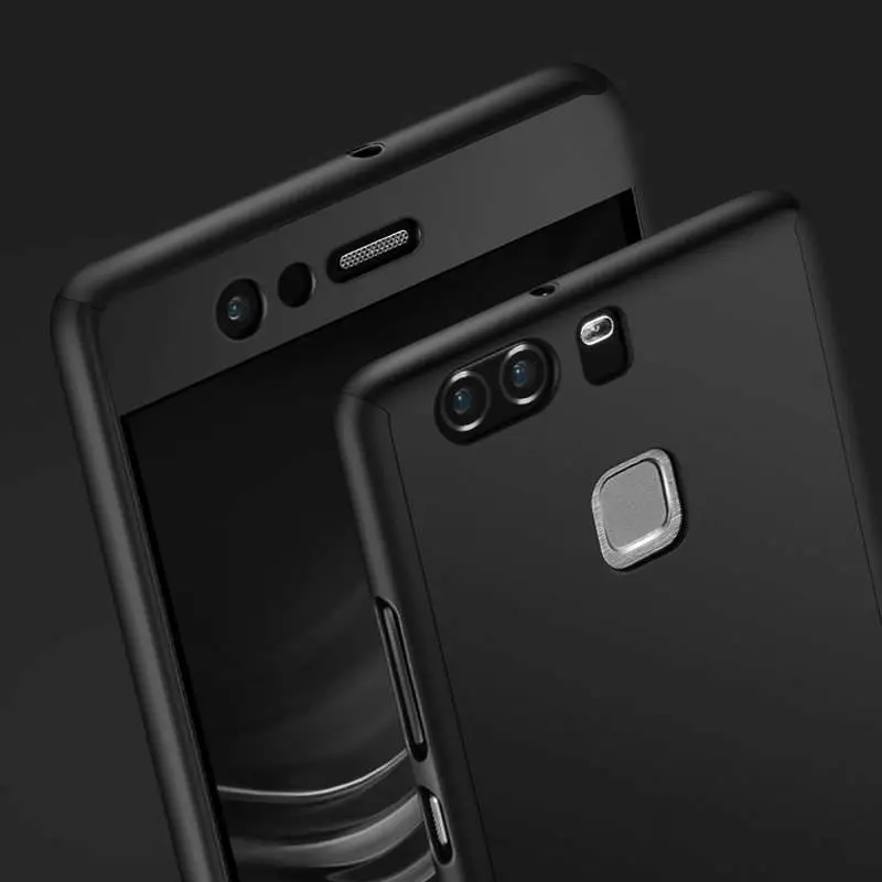 Защитная пленка для экрана + чехол 360 Huawei P20 Lite P9 P10 Plus ударопрочный чехол-бампер P8