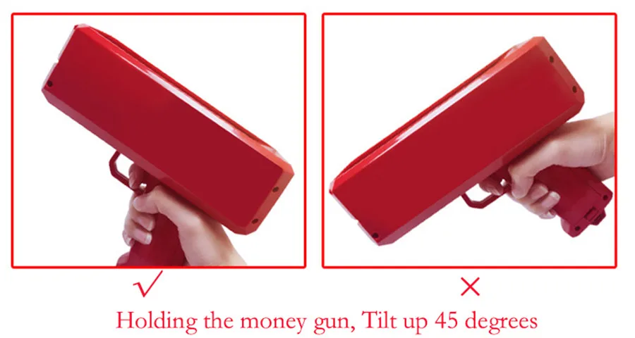 Make It Rain денежный пистолет Красный модная игрушка Рождественский подарок вечерние игрушки игра коса банкноты денежная пушка денежный пистолет игрушка 452345