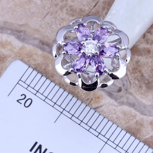 Комплект из кольца и серёг с фианитом размеры 5 / 6 7 8 9 10|silver jewelry set|jewelry setsearring pendant |