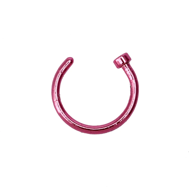 10 шт./лот медицинские титановые кольца для носа клипсы ушей губ пупка тела