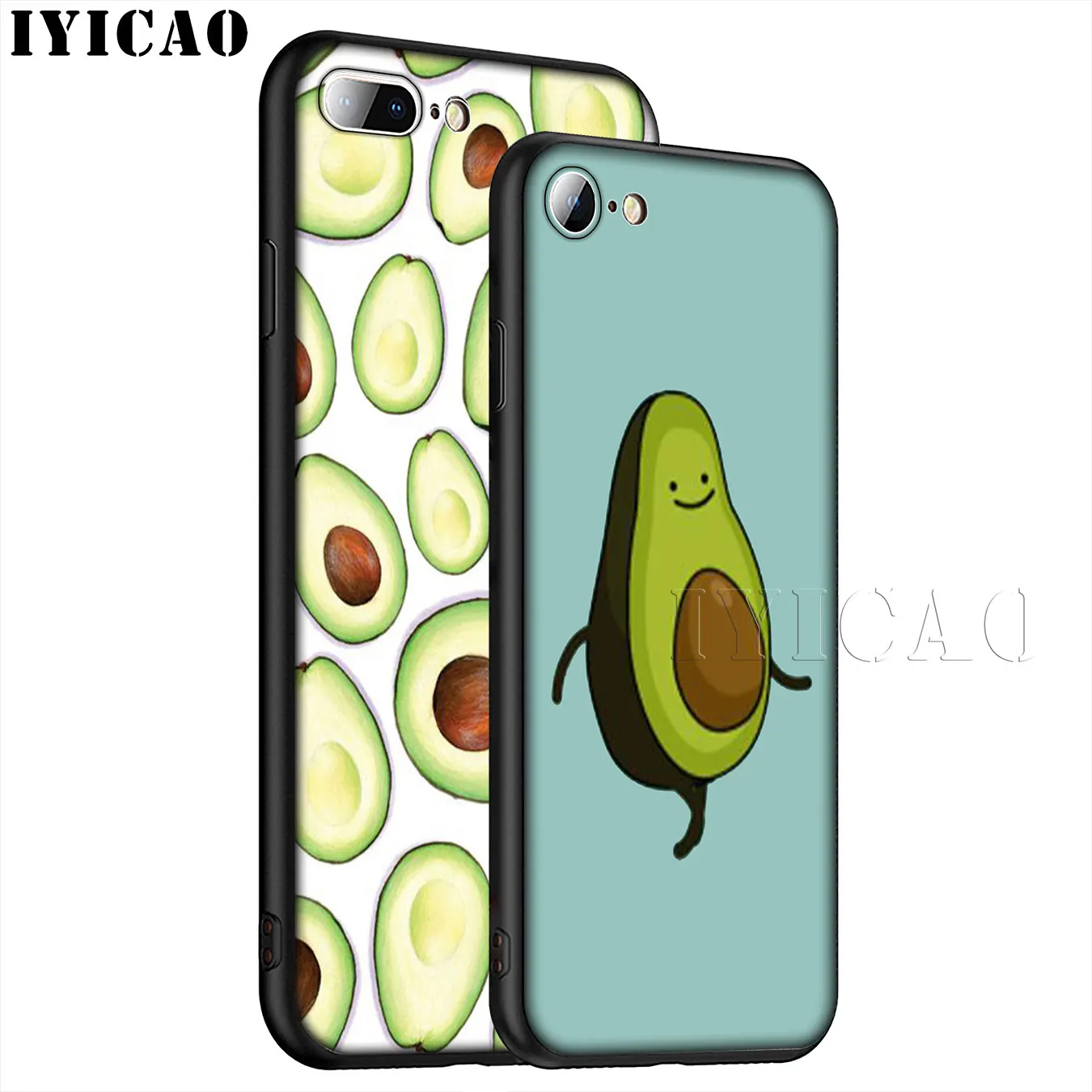 IYICAO арт Забавный Tumblr авокадо Мягкий силиконовый чехол для телефона iPhone XR X XS 11 Pro Max