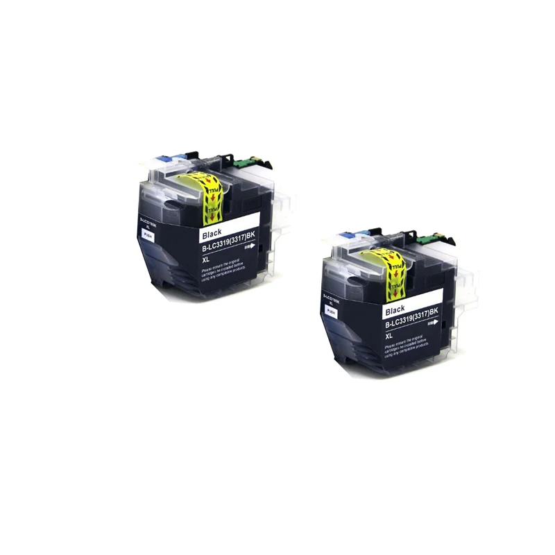 2Black CISSPLAZA 4x LC3319XL чернильный картридж LC3319 LC3317 совместимы для Brother MFC-J5330DW MFC-J5730DW MFC-J6530DW MFC-J6730DW - Цвет: 2Black
