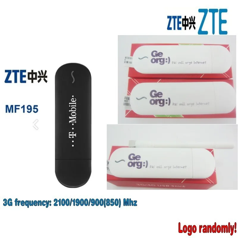 Новый USB модем ZTE MF195 HSPA + 3G/разблокирован (логотип случайным образом)|zte usb modem|3g