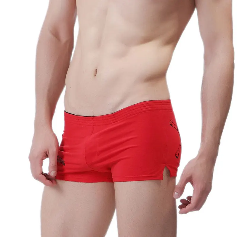 Шорты мужские компрессионные 3 шт./лот хлопок брендовые пикантные домашние