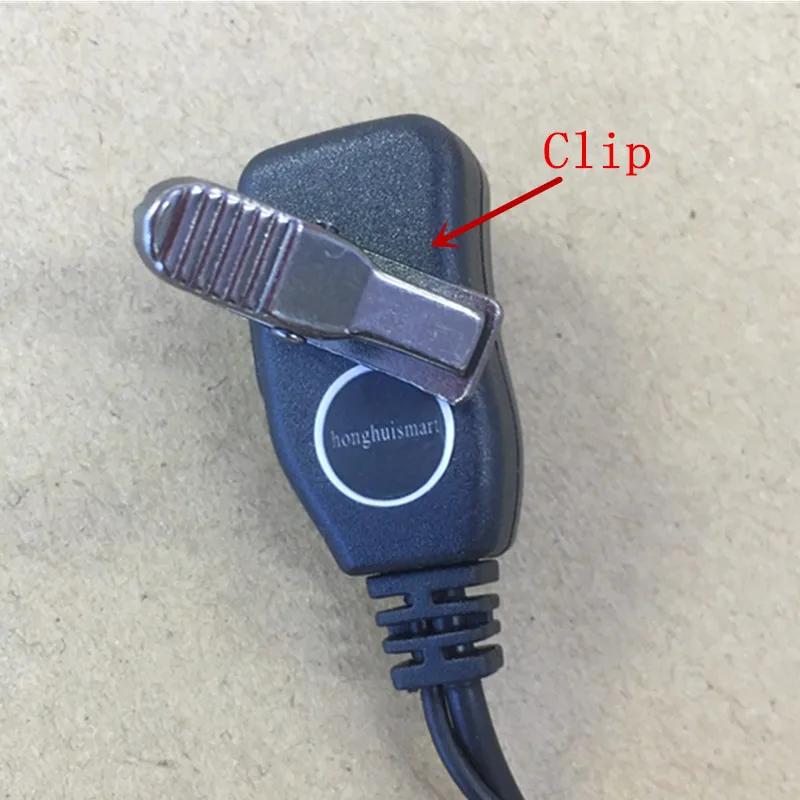 

honghuismart in ear earbud Clamp collar headphone K plug for Kenwood Baofeng UV5R,UV82, Weierwei,Puxing,Wouxun walkie talkie