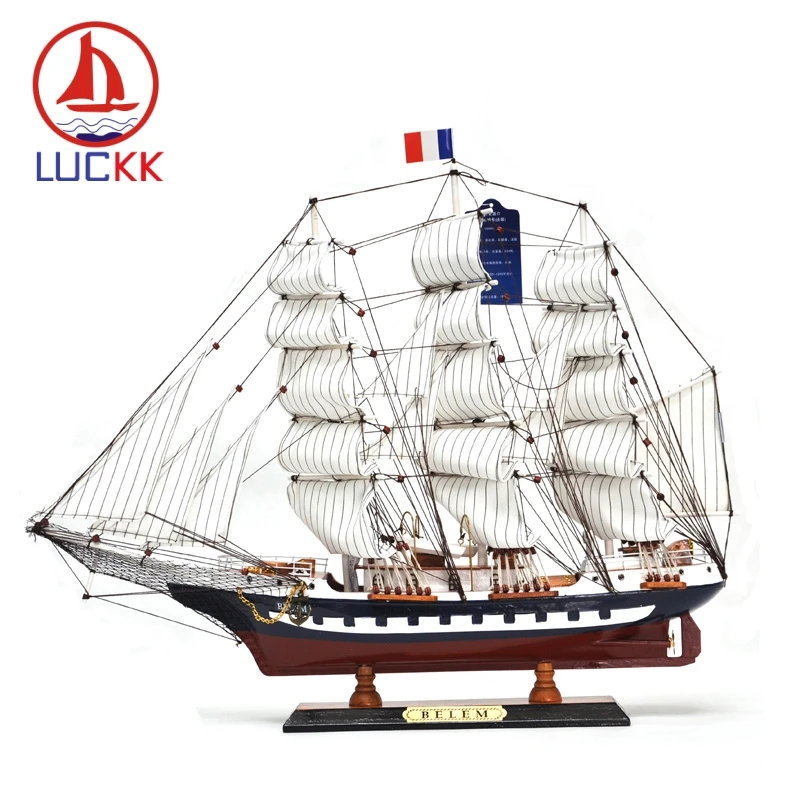 LUCKK 65 см BELEM деревянные модели кораблей изысканное украшение для интерьера