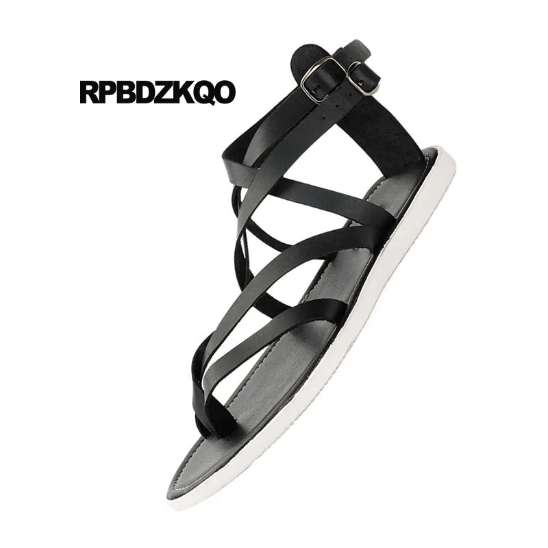 обувь мода пляж ботинки хороший Римский открытый носок ремень плоские Мужчины