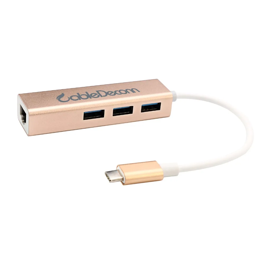 Thunderbolt 3 Ethernet RJ45 USB 0 концентратор usb3.1 Type-c USBc на порта Usb Gigabit LAN адаптер для Apple