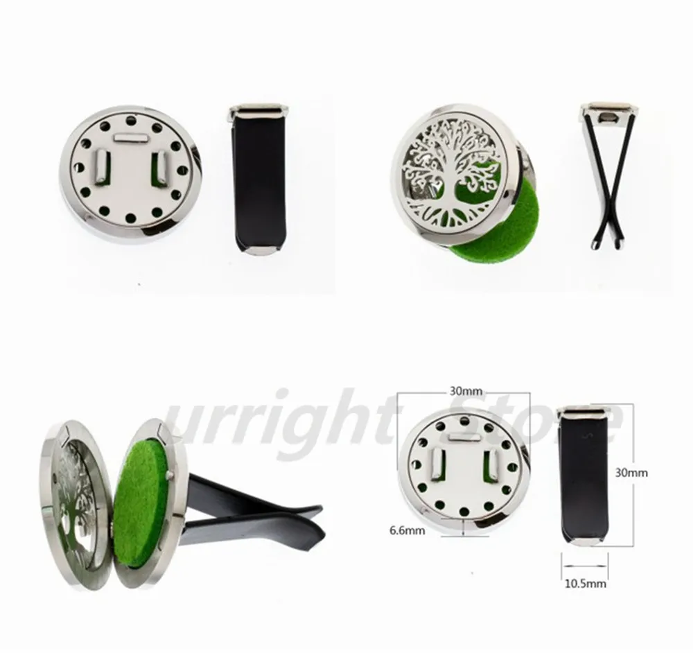 Mermaid tree roots crown 316 Stainless Steel Car Diffuser Locket removable clip Essential Oil Perfume Lockets Magnet Free 10Pads | Украшения