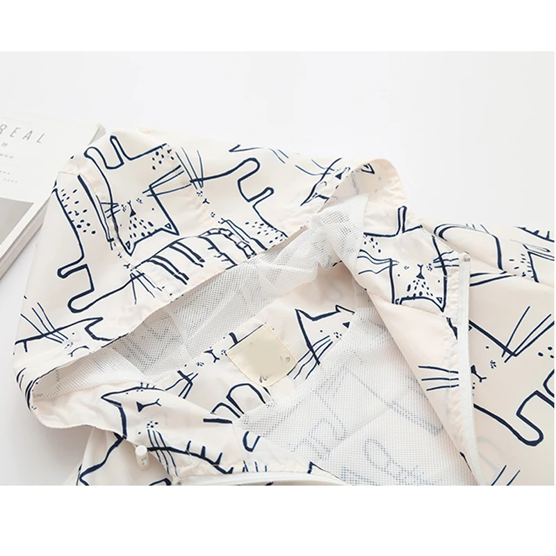 Весенняя Новая мода 2018 японская женская Свободная прозрачная куртка с капюшоном