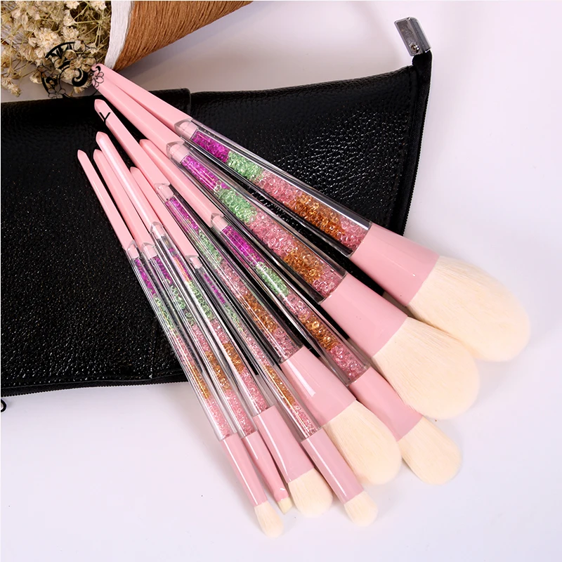 8 шт. радужные кисти для макияжа с цветной ручкой|pinceaux maquillage|brush professionalbrand brush set |