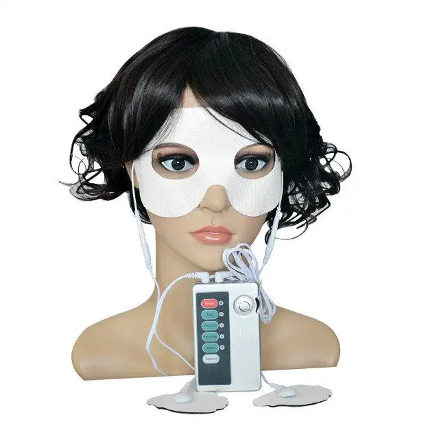 

1set Dual Output Low Frequency Pulse Massager Digital Meridian Physiotherapy Instrument + 1pcs Electrode Eye Mask Face Care