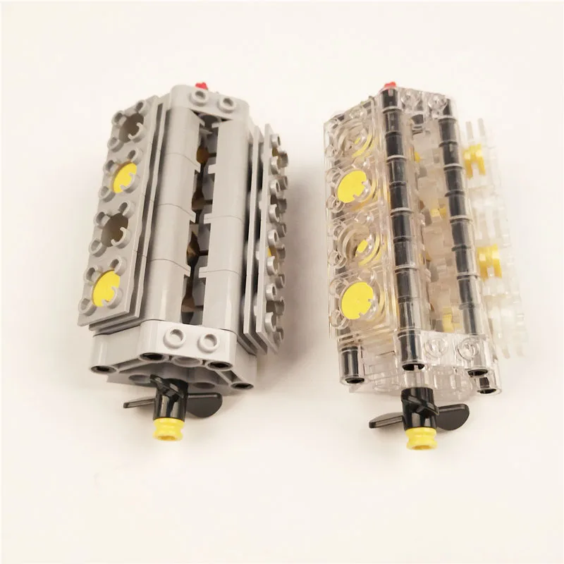 1 компл. V8 двигатель цилиндр Technic автомобильные блоки силовой двигатель модель цилиндра Строительные Кирпичи Игрушка совместима с 2850B 32333 2852