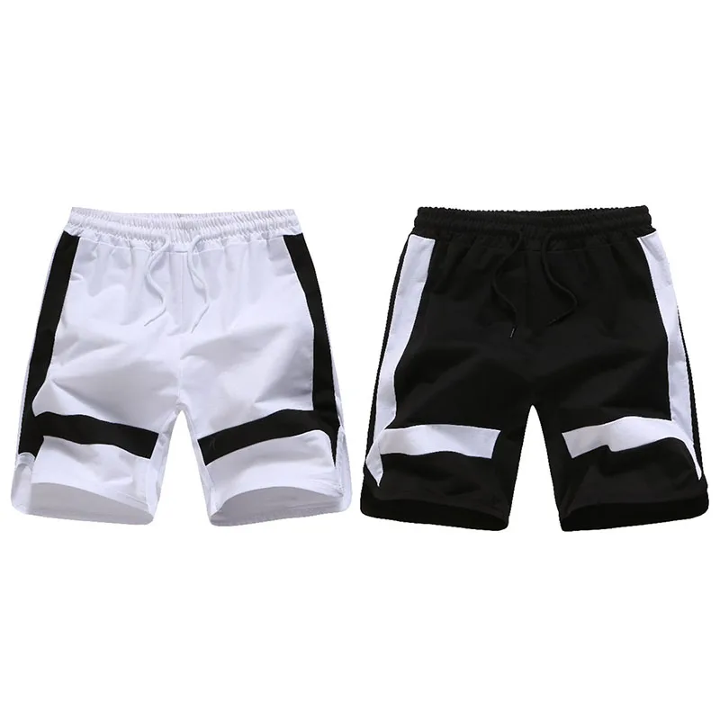 Летние шорты мужские повседневные свободные галстук веревка эластичный пояс