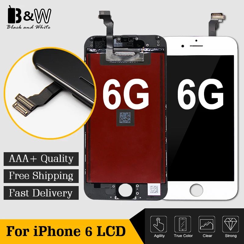 

30 шт./лот качество 100% класса AAA +++ без битых пикселей 4,7 Pantalla для iPhone 6 ЖК-дисплей индивидуальная упаковка Бесплатная доставка DHL