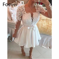 new arrival 2019 backless evening dresses deeo v neck long sleeve chiffon formal womens evening dresses lace prom dress