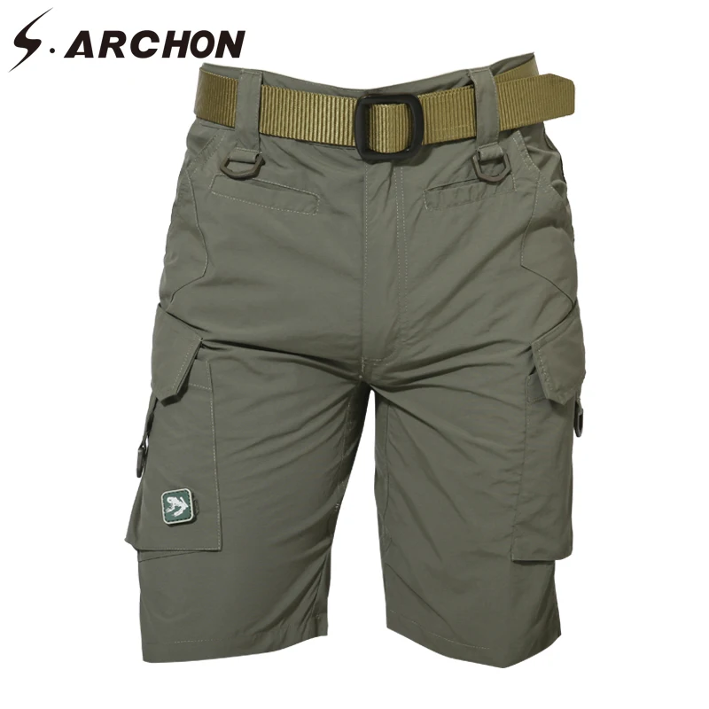 S. ARCHON США Urban Лето быстросохнущая дышащая тактические грузовой короткие Для