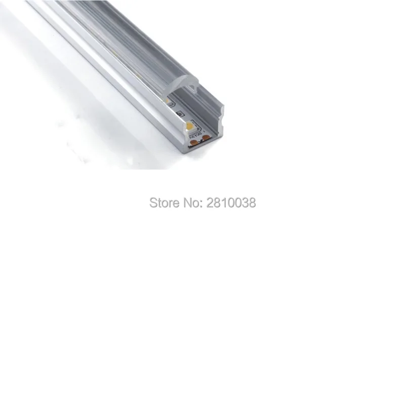 10 X 1M Sets/Lot U style Extruded Aluminum LED housing and AL6063 item Aluminum profile for recessed wall or ceiling lights