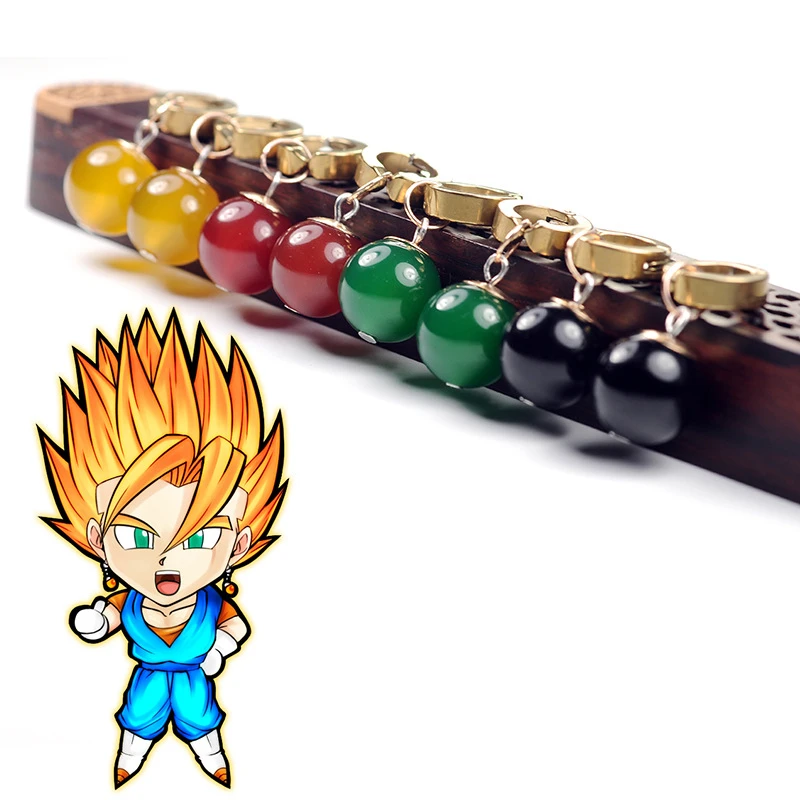 Anime Dragon Ball Natural Agate Cosplay Supreme Kai Wukong fit Earrings Energy Christmas Small Gift | Тематическая одежда и